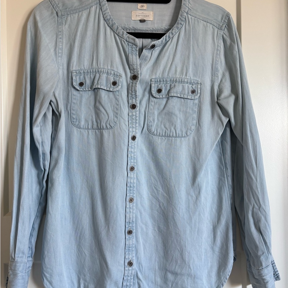 Ann Taylor Loft Denim Shirt